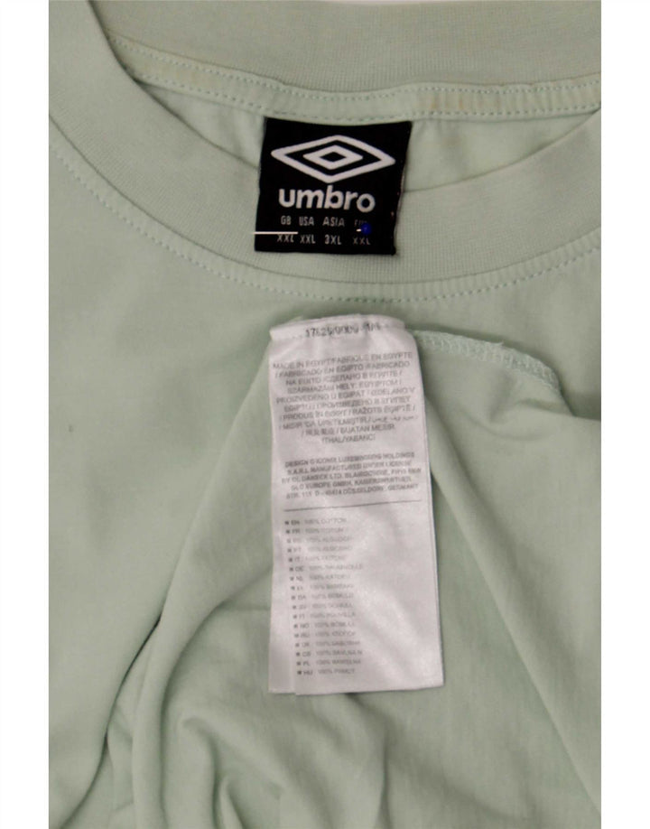Camiseta Umbro Hombre Top 2XL Algodón Verde