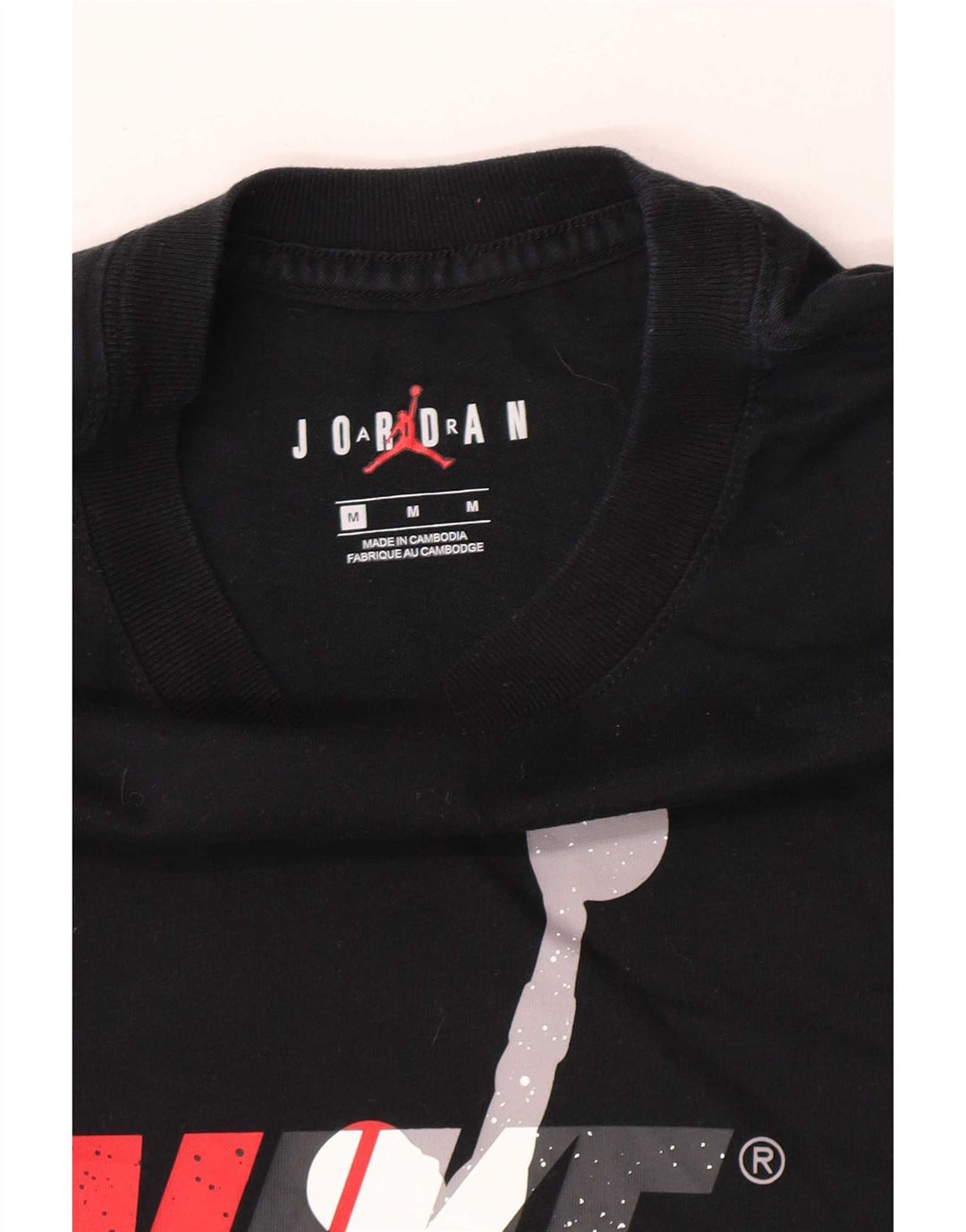 Jordan - Camiseta gráfica para hombre, talla mediana, color negro