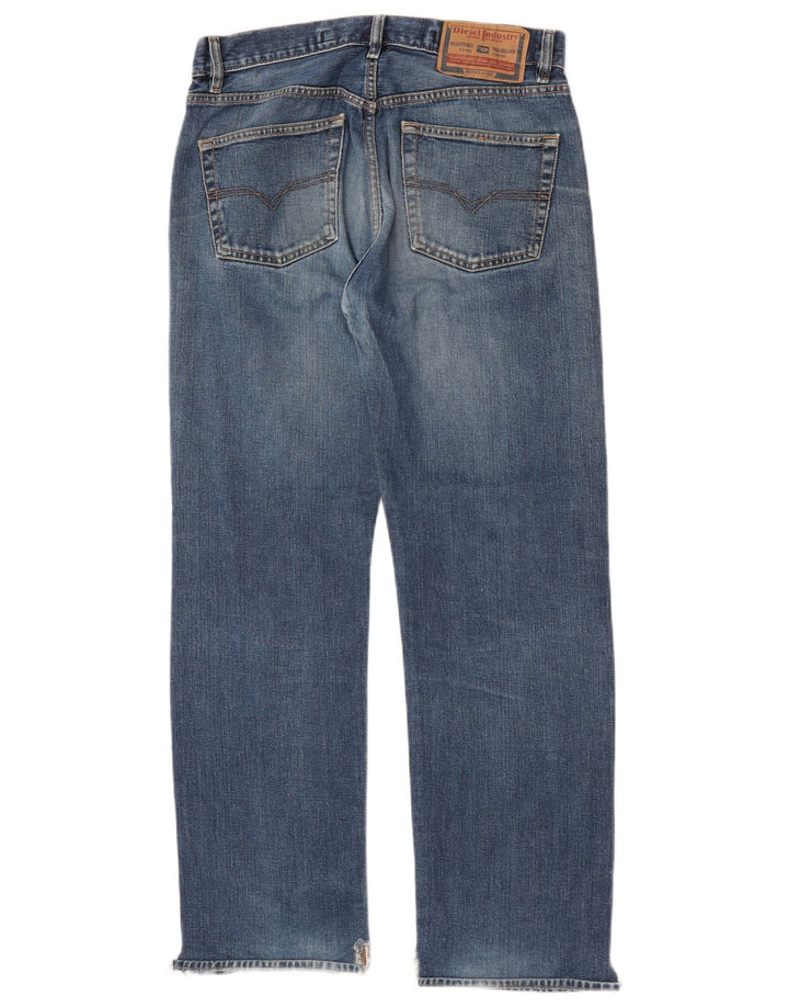 Diesel Vaqueros Rectos Hombre W32 L30 Algodón Azul