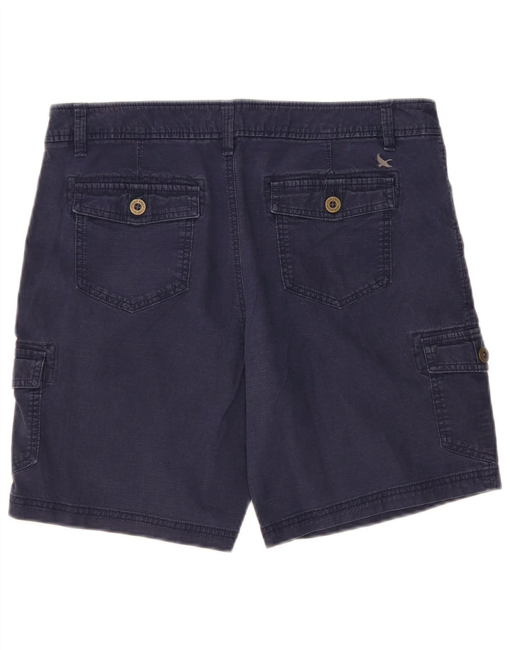 Eddie Bauer Pantalones cortos cargo para mujer US 10 Large W34 Azul marino Algodón