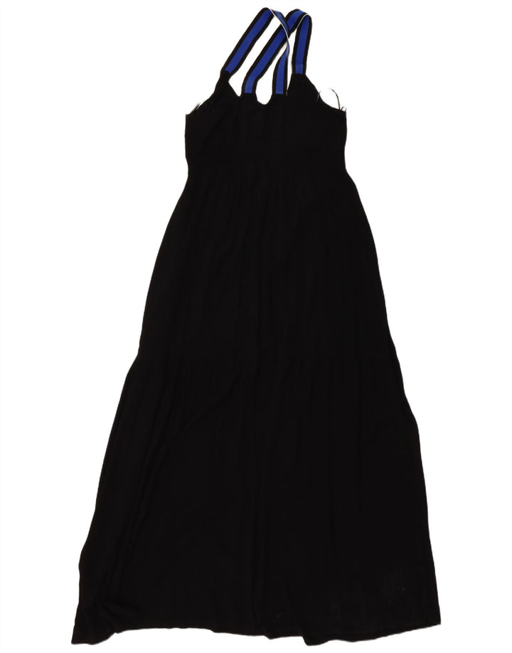 DESIGUAL Vestido largo con estampado abstracto para mujer EU 40 Medium Black Bohemian