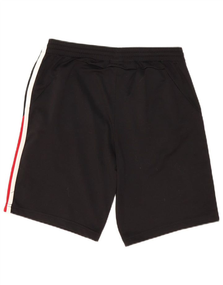 ADIDAS Boys Sport Shorts 15-16 Years Black Colourblock Polyester