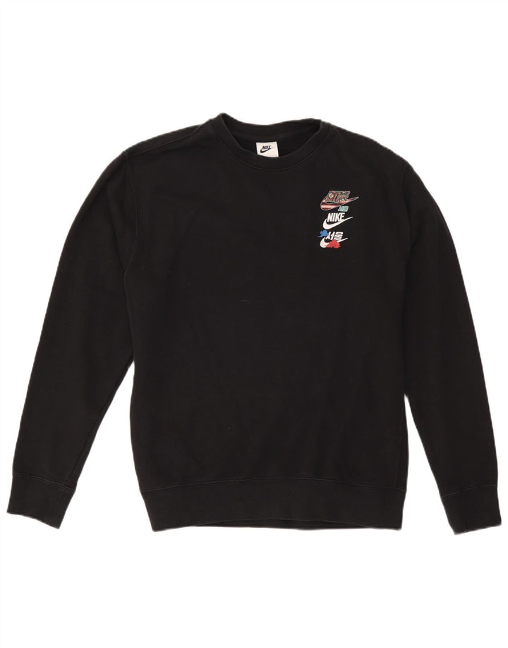 Nike - Sudadera para mujer, talla 40, talla grande, algodón negro