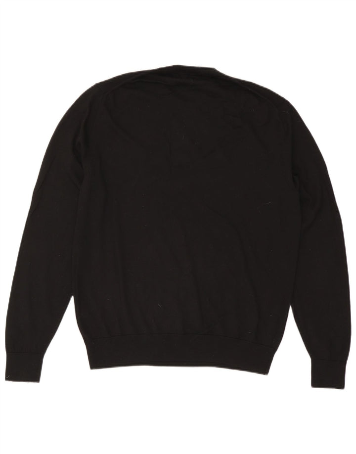 Paul Smith - Jersey de cuello redondo para hombre, talla grande, lana negra