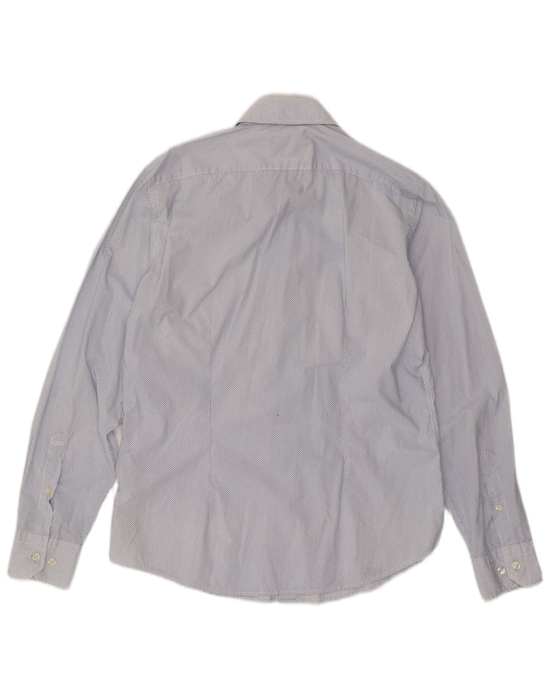 Camisa Gas Hombre Grande Algodón Moteado Azul