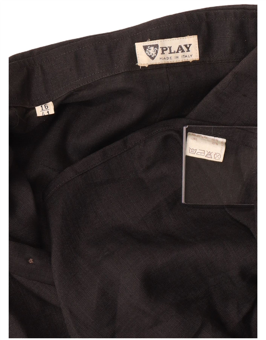 PLAY Camisa transparente para hombre Talla 16 41 Poliéster negro grande