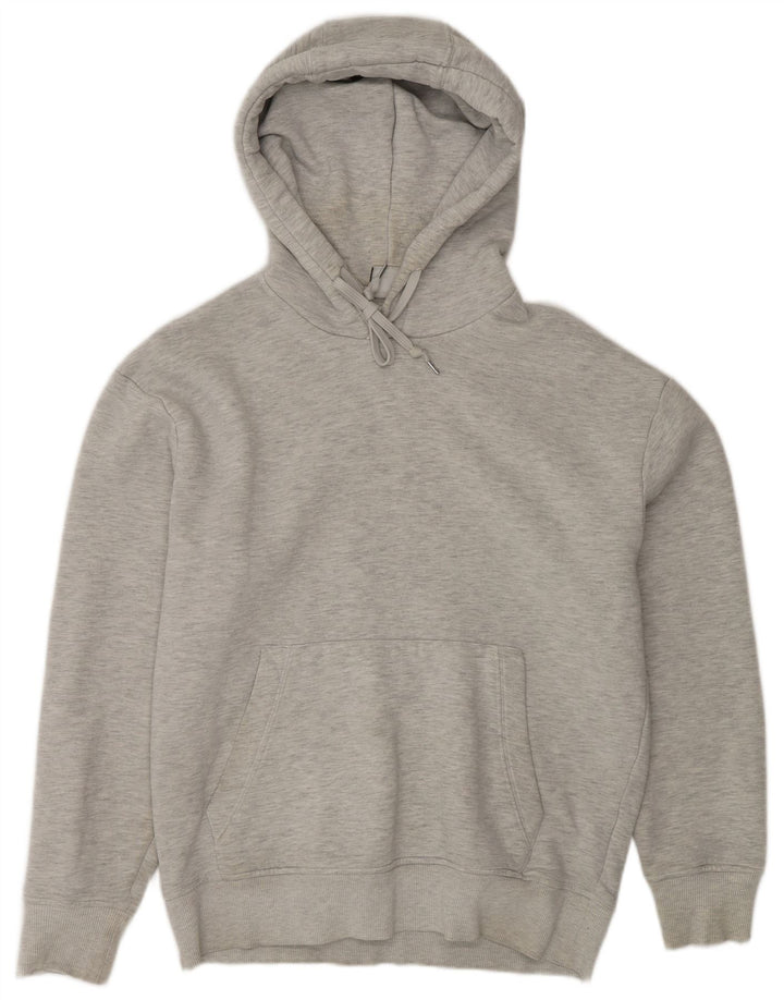 Zara Hombre Sudadera Con Capucha Jersey Gris Medio Moteado