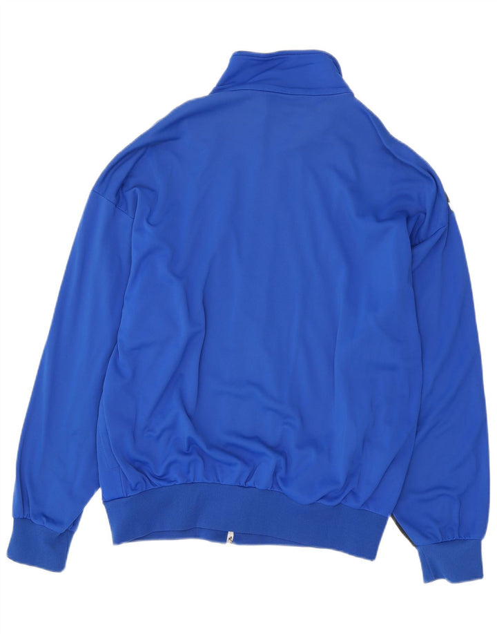 SPALDING Chaqueta superior de chándal con gráfico para hombre, color azul grande, color block