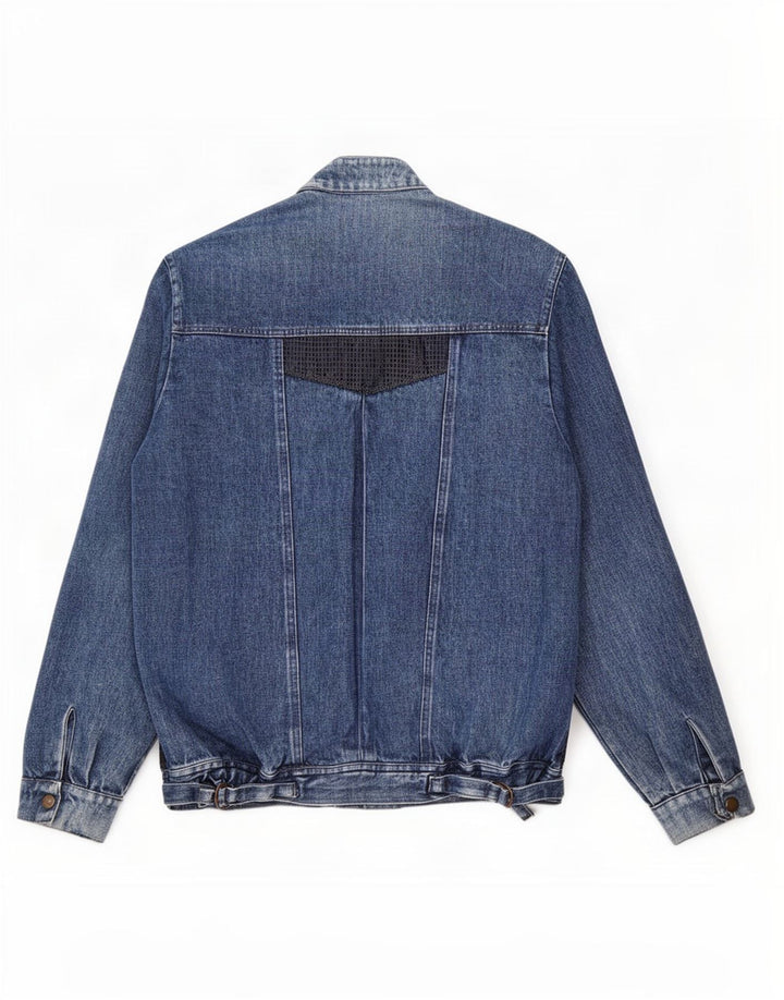 Vintage hombres chaqueta de mezclilla Reino Unido 40 azul grande