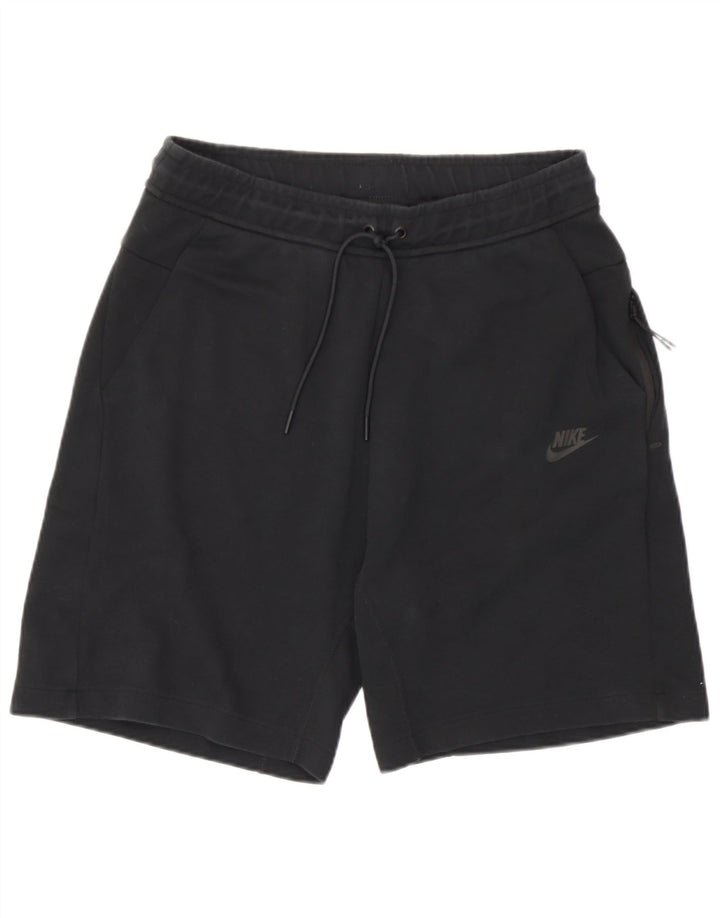Pantalones cortos deportivos Nike para hombre de algodón negro mediano