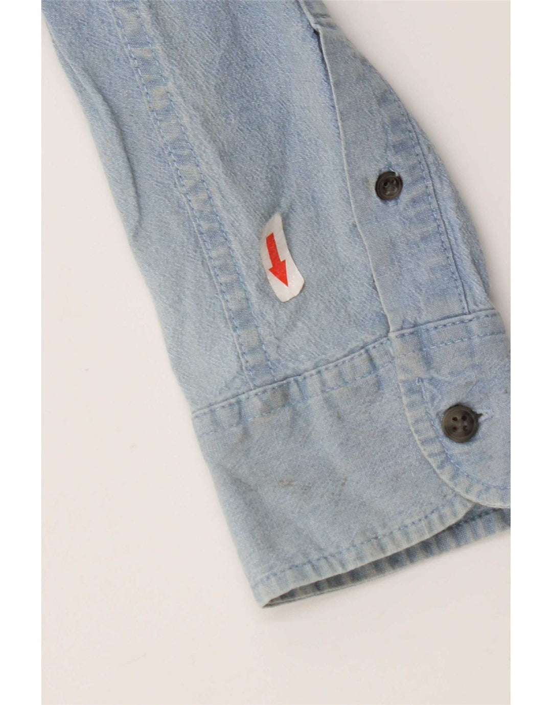 Wrangler Camisa Vaquera Para Hombre Algodón Azul Grande