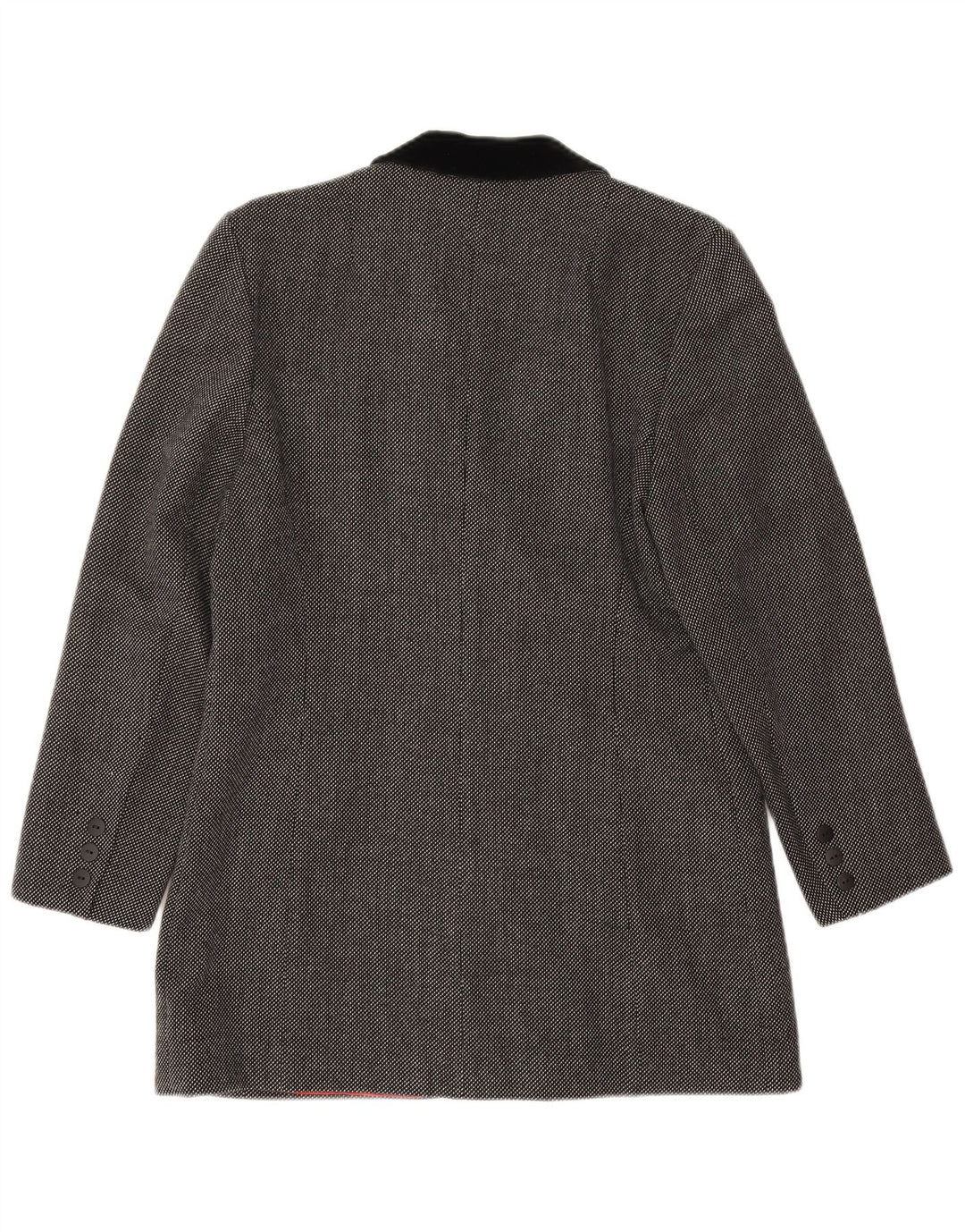 Clementino Chaqueta tipo blazer con doble botonadura para mujer EU 36 Small Grey Wool
