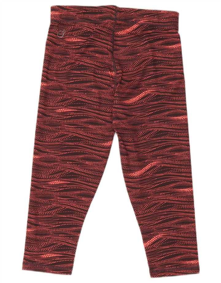 Puma Leggings Capri con patrón abstracto para mujer, talla 40, talla pequeña, multicolor