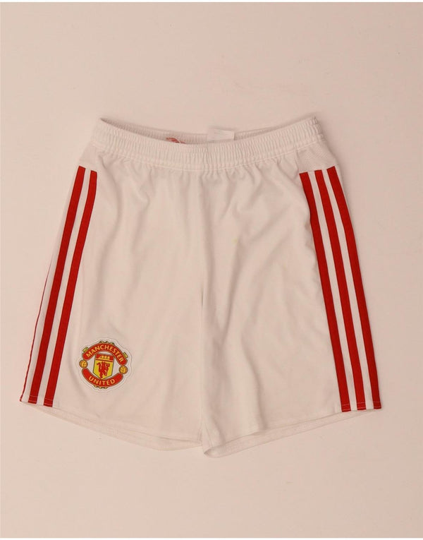 ADIDAS Pantalón corto deportivo Manchester United para niño 9-10 años Blanco Poliéster