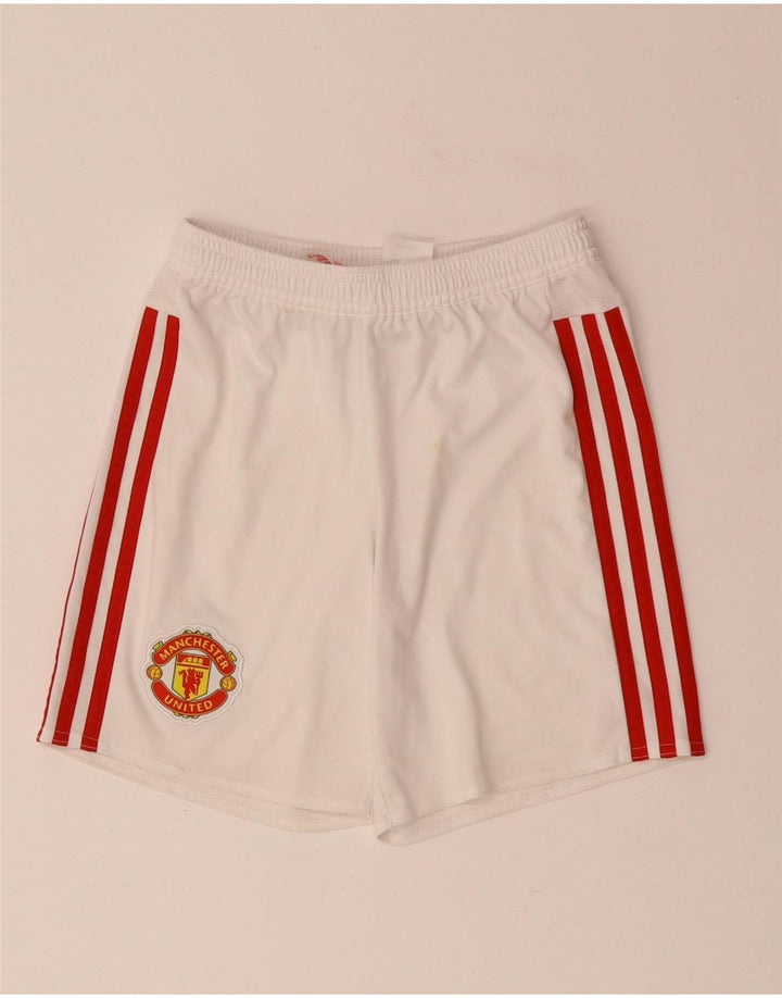 ADIDAS Pantalón corto deportivo Manchester United para niño 9-10 años Blanco Poliéster
