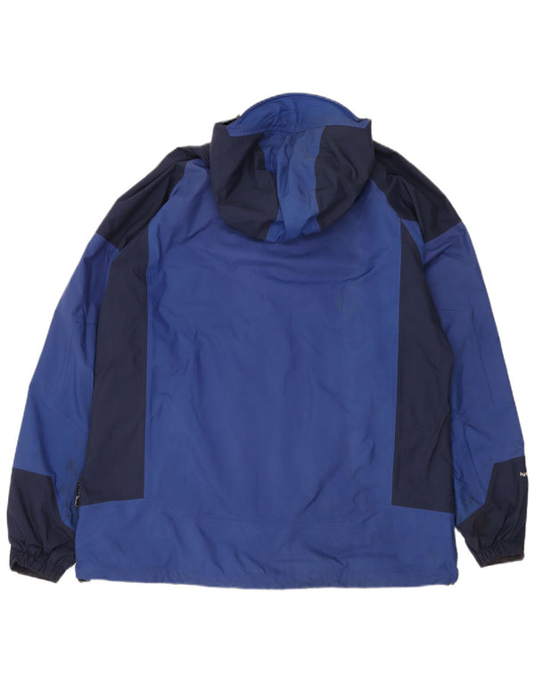 SPRAYWAY Chaqueta impermeable con capucha para hombre UK 42 XL Nylon color block azul