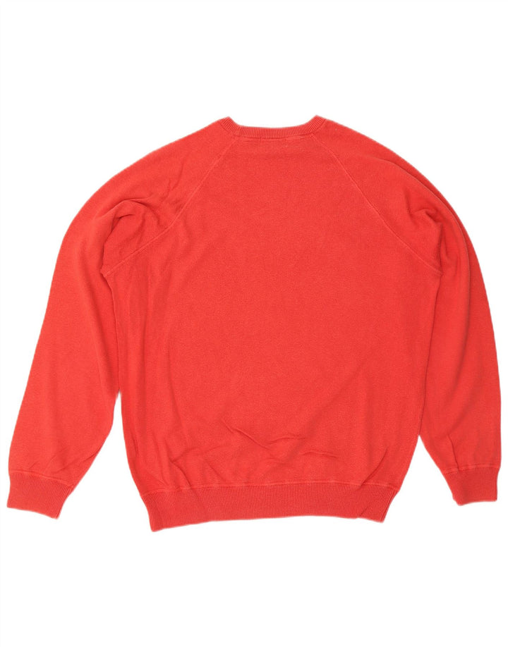 MASSIMO DUTTI Mens Crew Neck Jumper Sweater Large Red Cotton Vintage Massimo Dutti and Second-Hand Massimo Dutti from Messina Hembry 