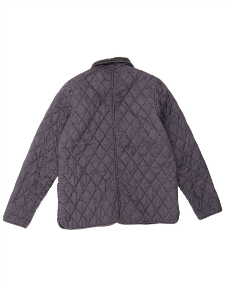 Barbour Chaqueta acolchada para mujer UK 12 Mediana Azul marino Poliéster