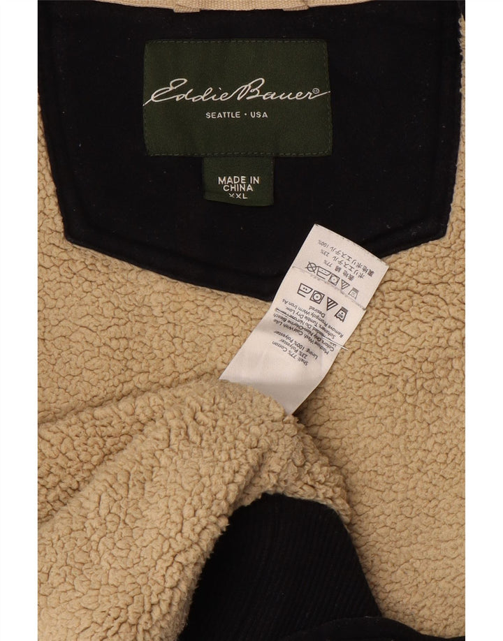 Eddie Bauer - Chaqueta de chándal para hombre, talla 2XL, algodón azul marino