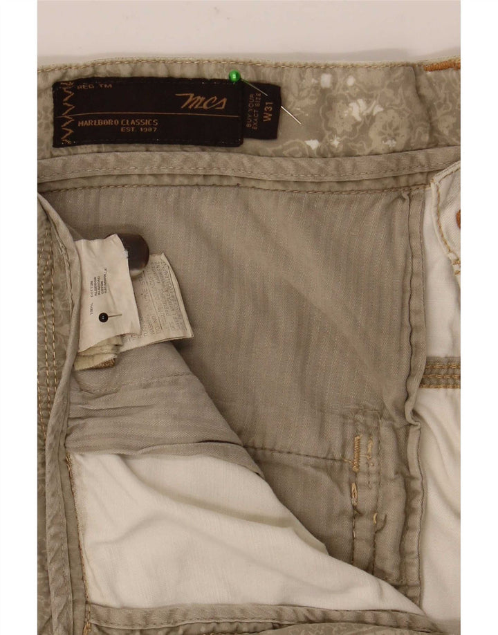 Bermudas Marlboro Classics para hombre W31 Algodón beige medio