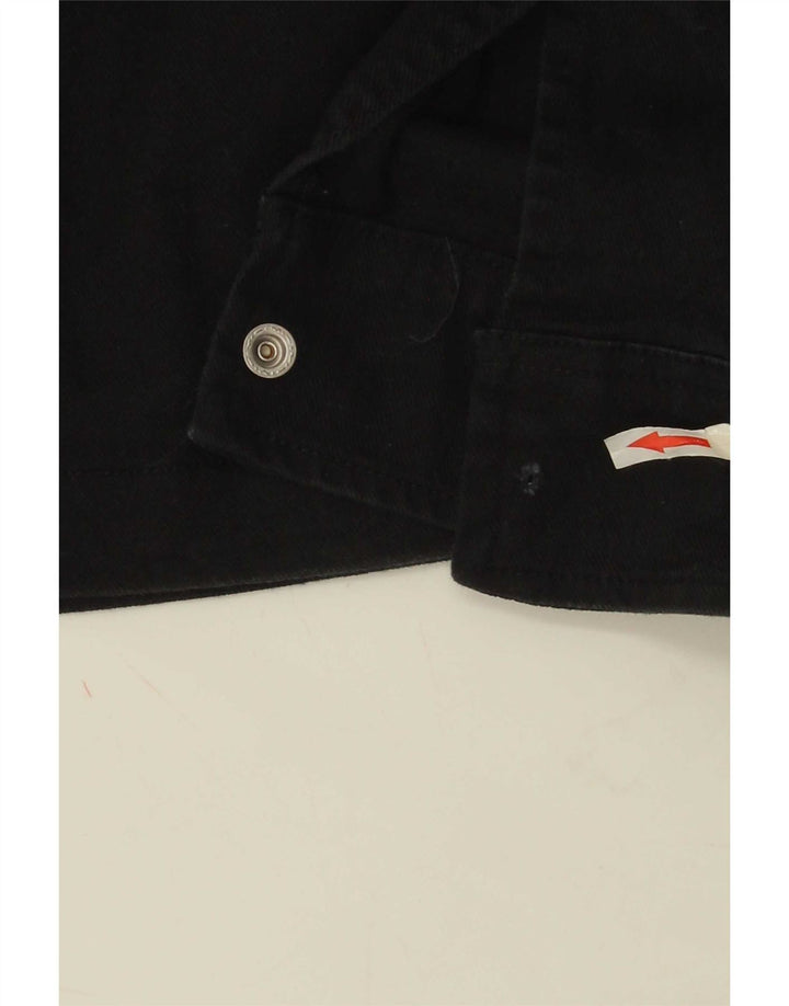 Zara Hombre Cazadora Bomber UK 42 XL Algodón Negro