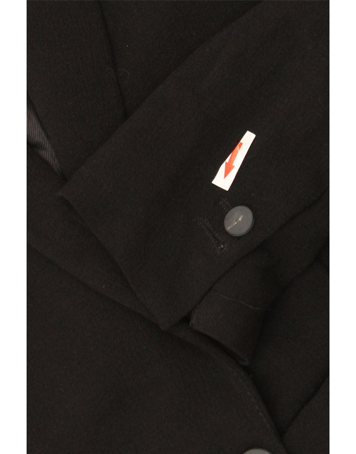 Zara Mujer Chaqueta Blazer De 1 Botón UK 6 XS Negro
