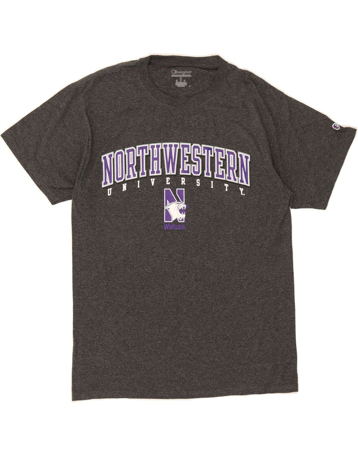 CHAMPION Mens Graphic T-Shirt Top Medium Grey Cotton Vintage Champion and Second-Hand Champion from Messina Hembry 