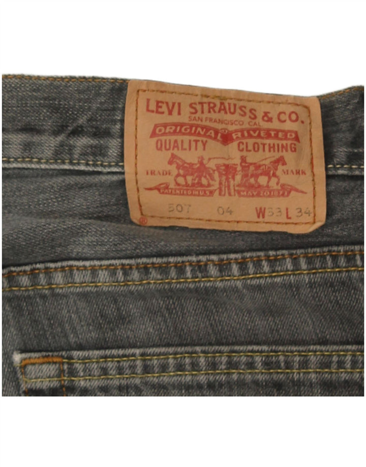 Levi's Hombre 507 Vaqueros Bootcut W33 L28 Gris