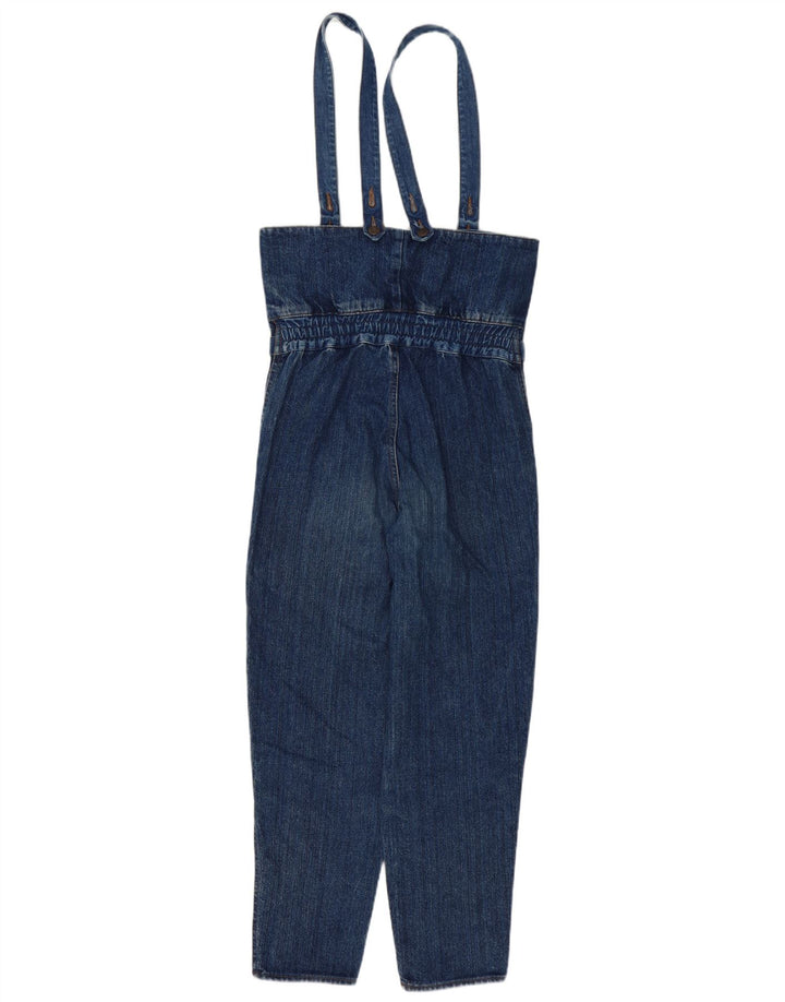 Vintage mujer denim mono Reino Unido 10 pequeño azul