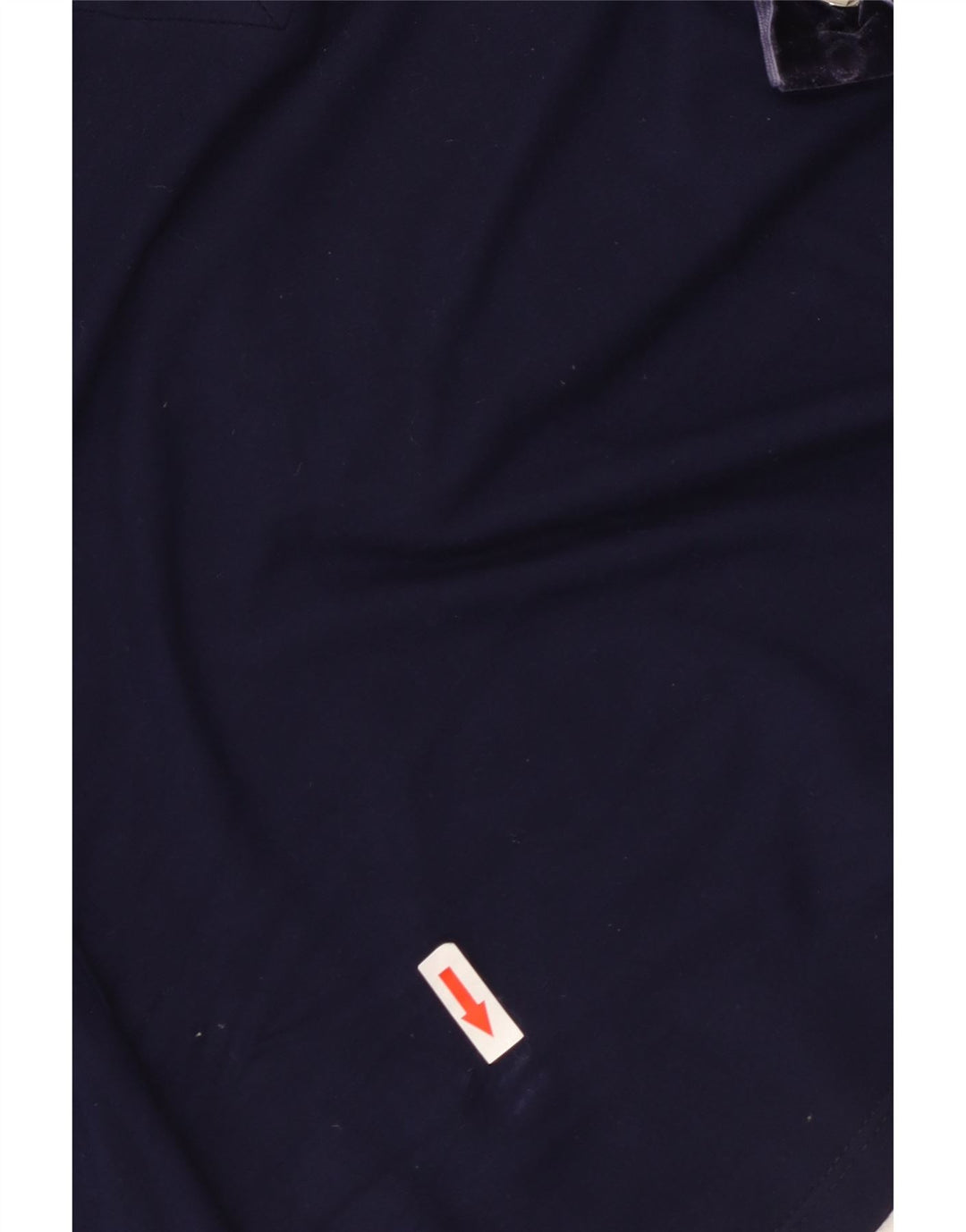 ROCCOBAROCCO Top corto para mujer de manga larga US 8 mediano azul marino viscosa