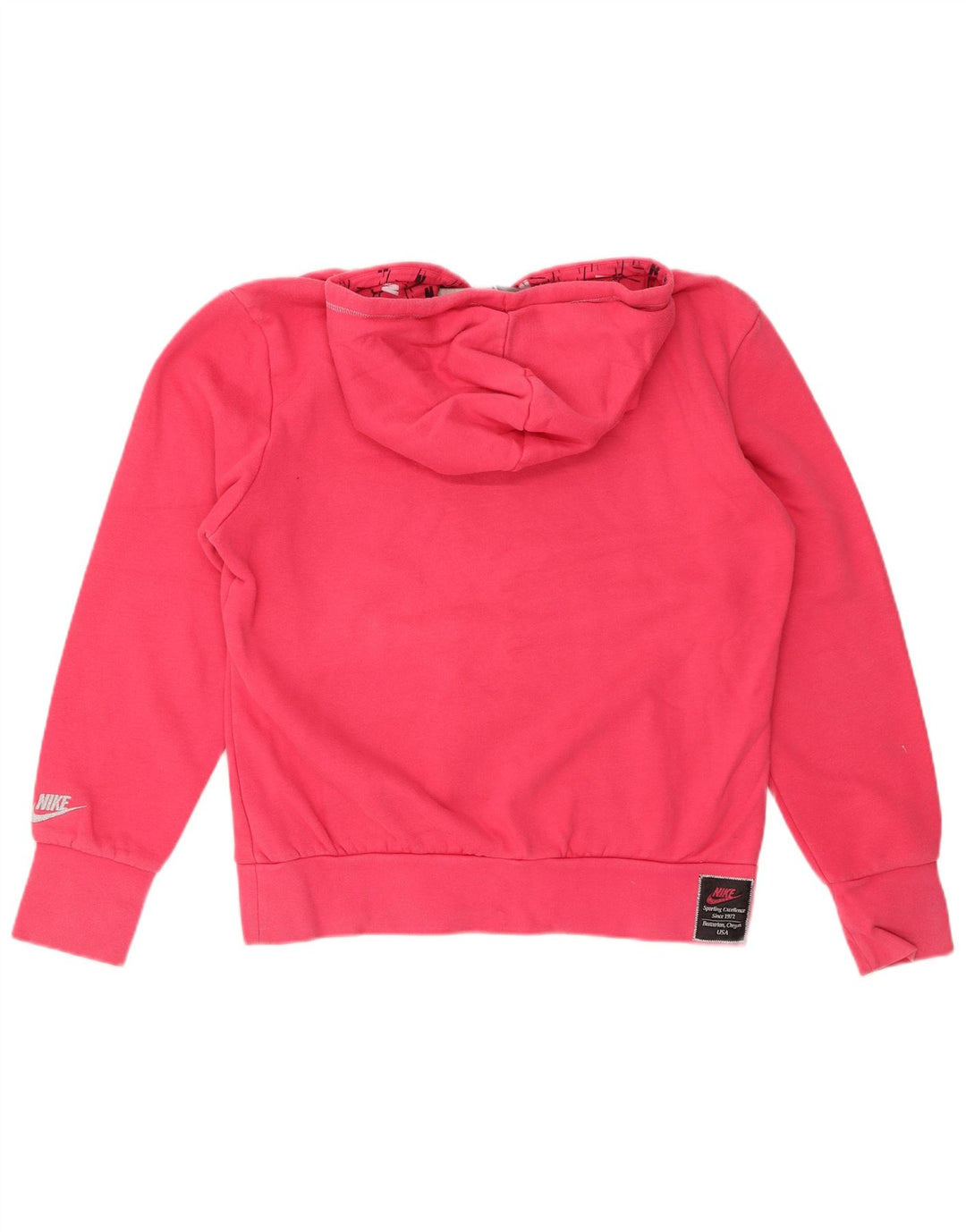 NIKE Sudadera con capucha gráfica para mujer ES 40/40 XL Algodón rosa