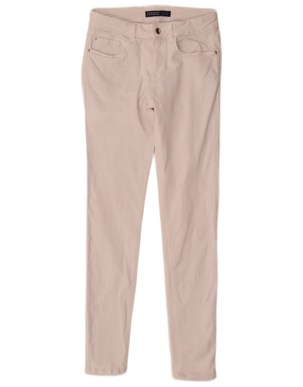 Zara Vaqueros pitillo para mujer EU 38 Small W28 L29 Algodón blanco