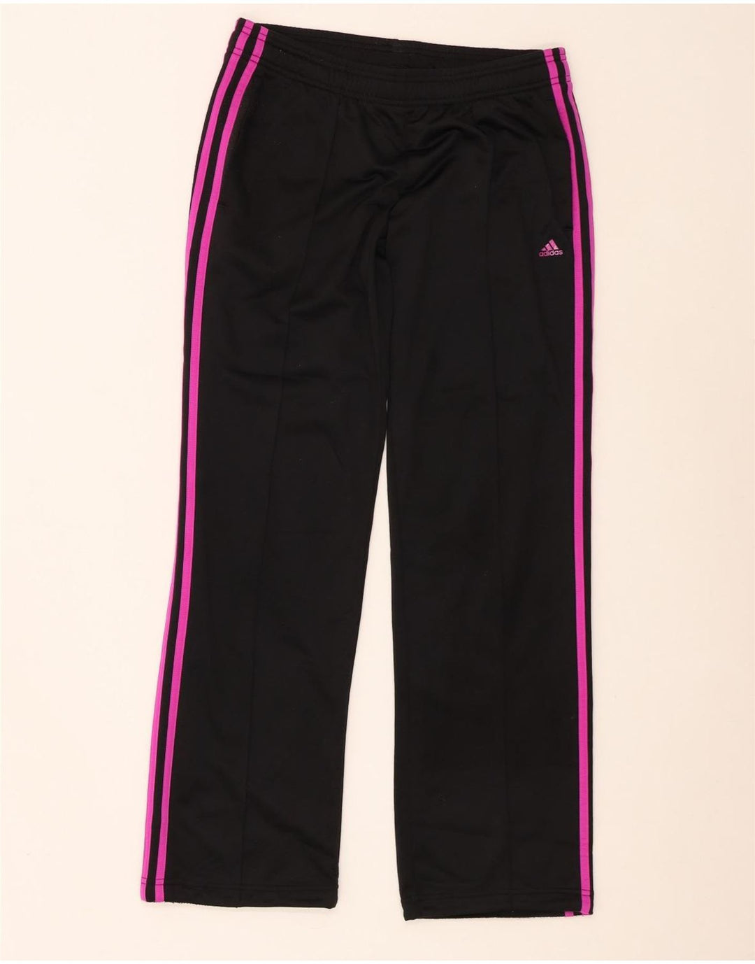 Adidas Pantalones de chándal para mujer UK 8/10 Small Negro Poliéster