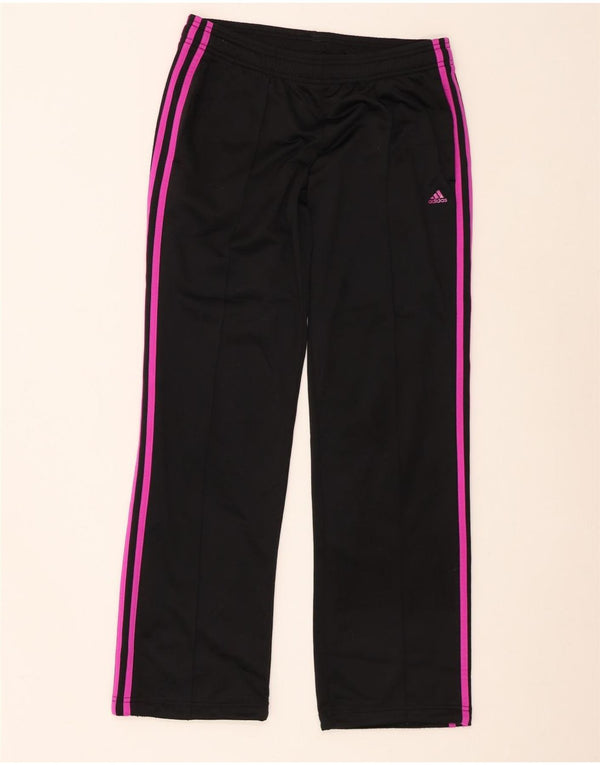 Adidas Pantalones de chándal para mujer UK 8/10 Small Negro Poliéster