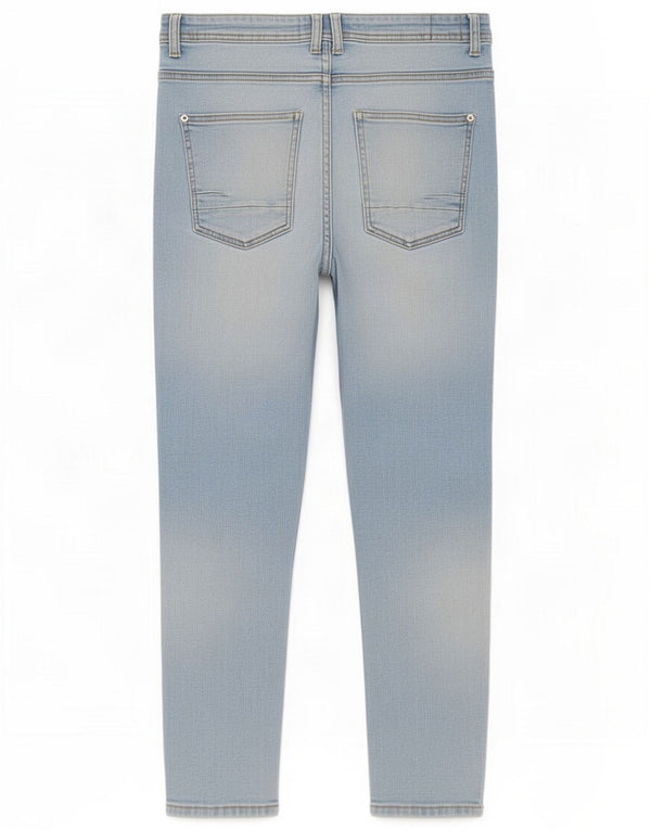 Zara Mens Distressed Slim Jeans EU 42 Large W32 L26 Blue Cotton