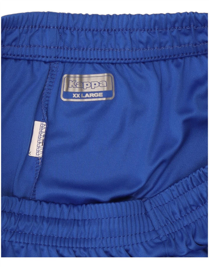 Kappa Pantalones cortos deportivos gráficos para hombre 2XL Azul