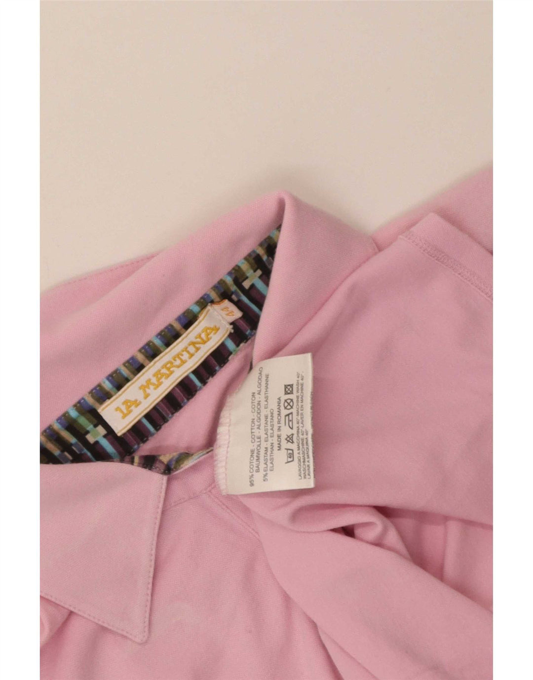 Polo Gráfico Mujer La Martina IT 44 Algodón Rosa Medio