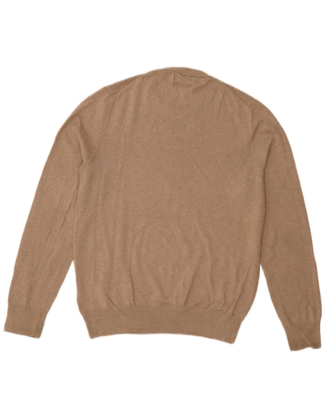 Marks & Spencer Jersey de Cuello Redondo para Hombre de algodón Beige Medio