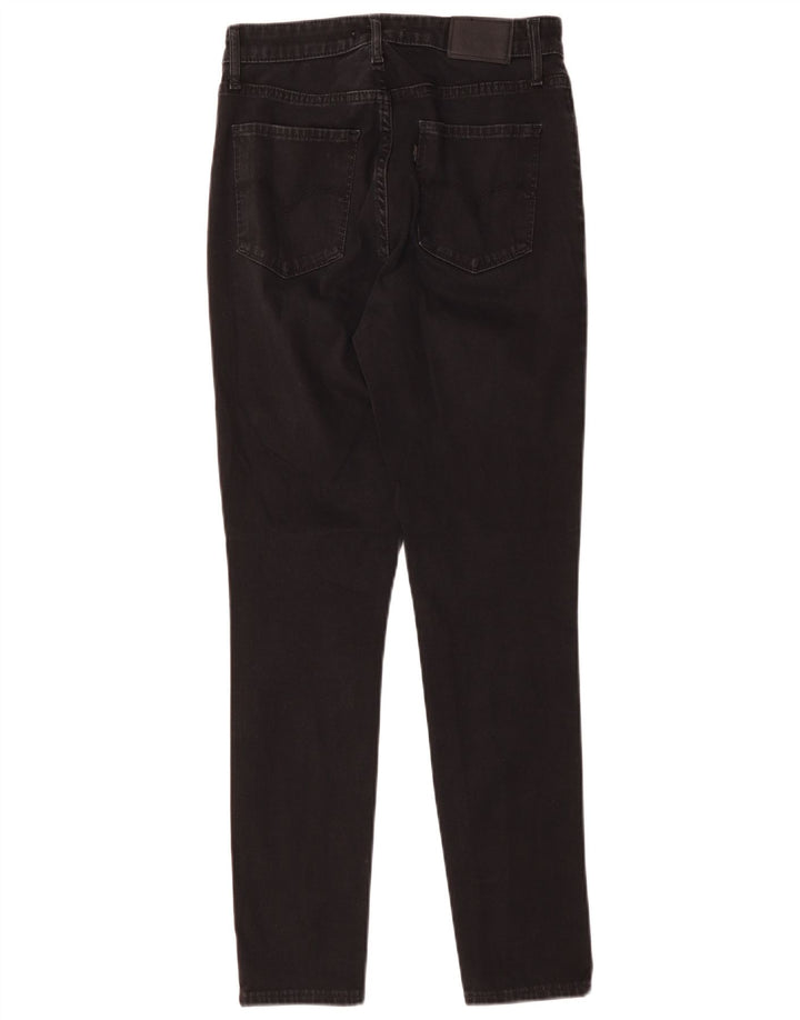 LEVI'S Jeans ajustados de talle alto 721 para mujer W28 L28 Algodón negro