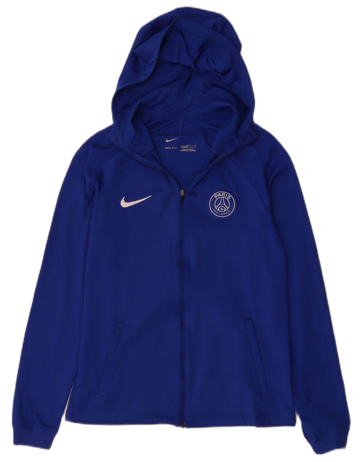 Nike Paris Saint- Germain - Sudadera con capucha y cremallera para niños, talla grande, color azul, 12-13 años