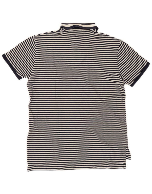 Polo Ralph Lauren Camisa de ajuste personalizado para hombre Algodón a rayas azul marino mediano