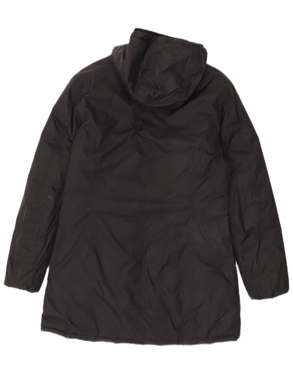 K-Way Abrigo acolchado reversible con capucha para mujer US 6 Medium Black Colourblock