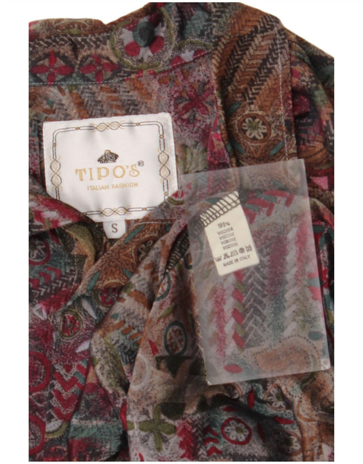 Camisa Tipo' S Hombre Holgada De Viscosa Floral Multicolor Pequeña
