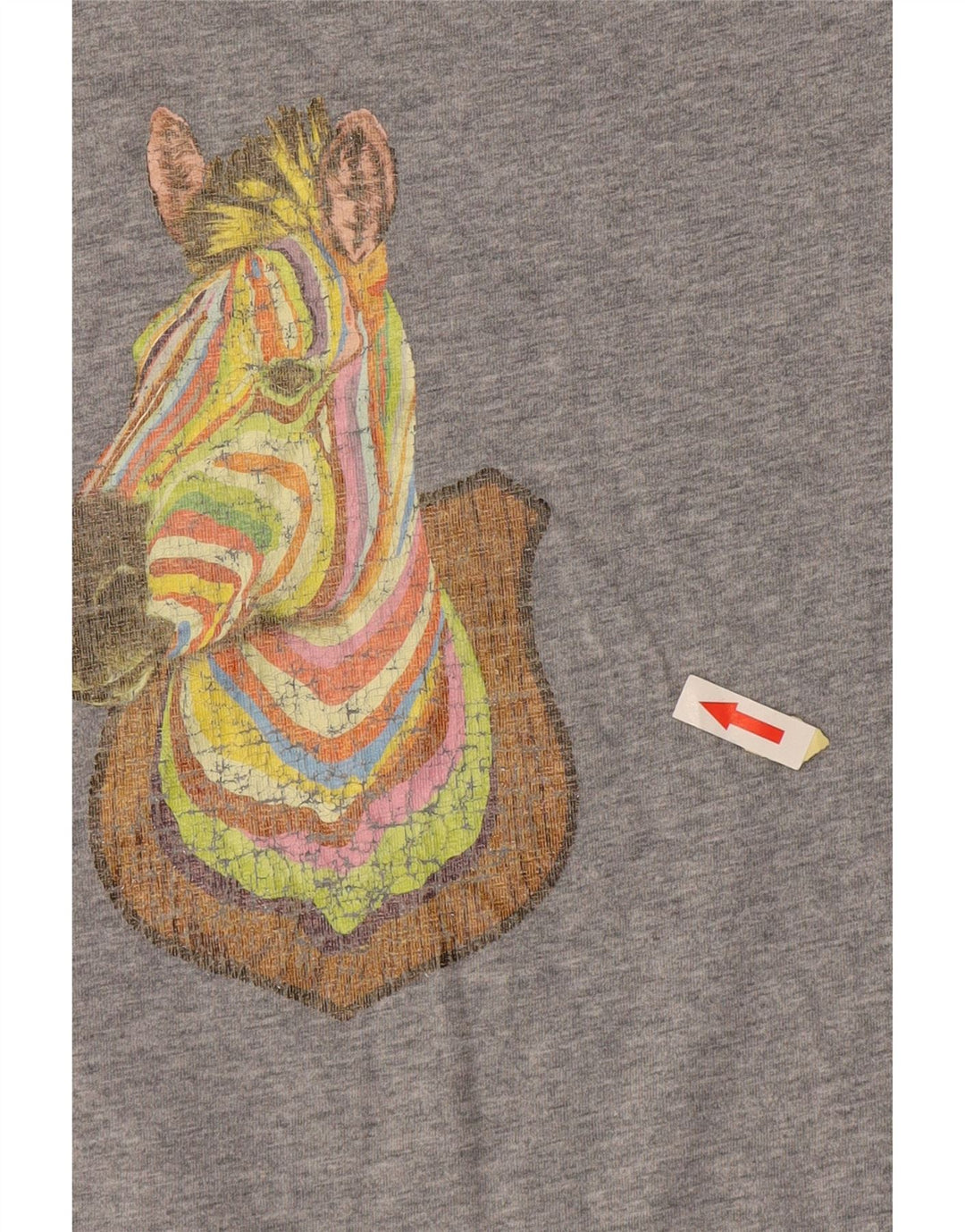 PAUL SMITH Camiseta gráfica para hombre Top pequeño gris estampado animal algodón