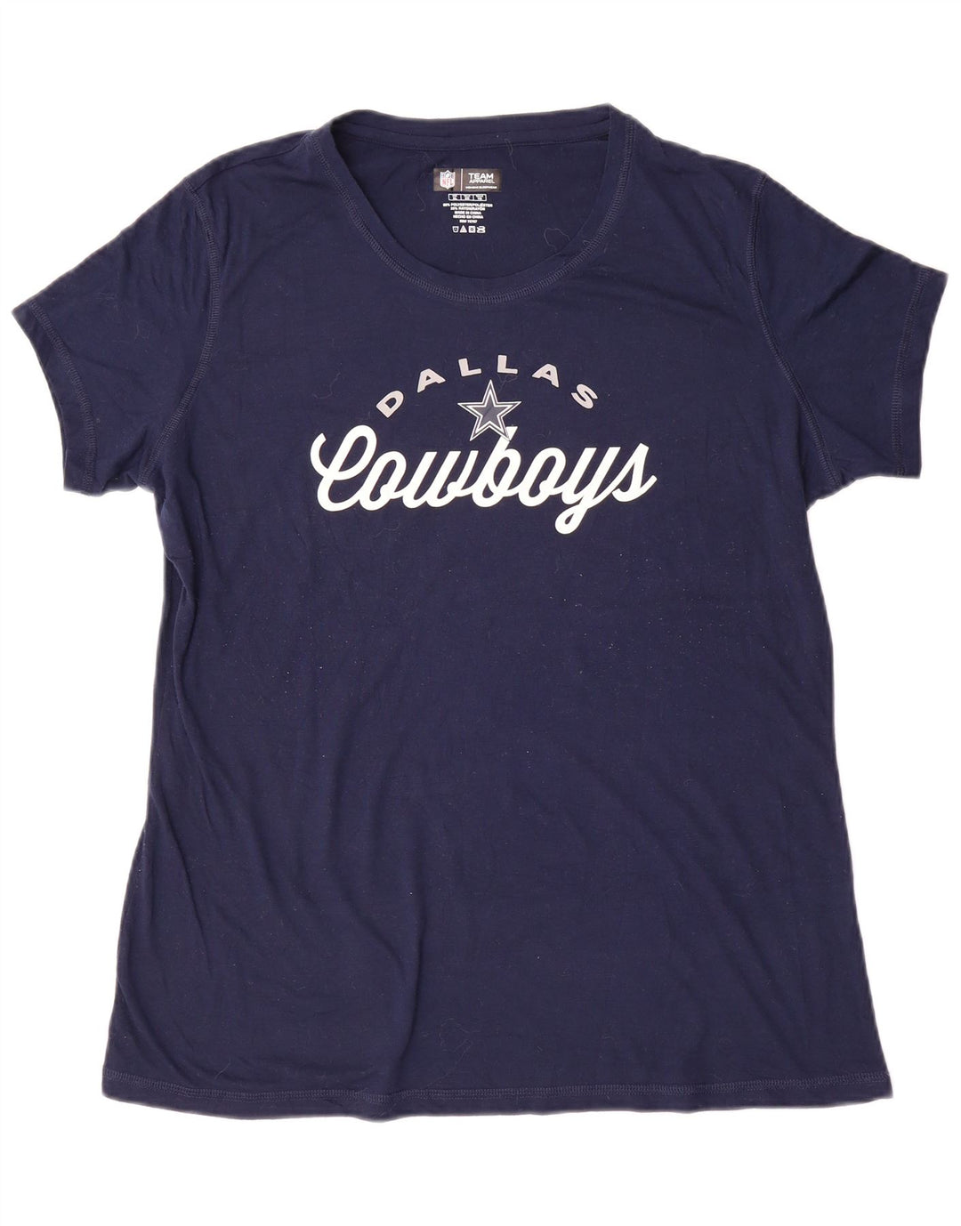 NFL Dallas Cowboys Camiseta gráfica para mujer Top UK 18 XL Poliéster azul marino