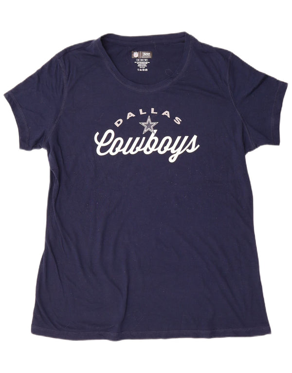 NFL Dallas Cowboys Camiseta gráfica para mujer Top UK 18 XL Poliéster azul marino