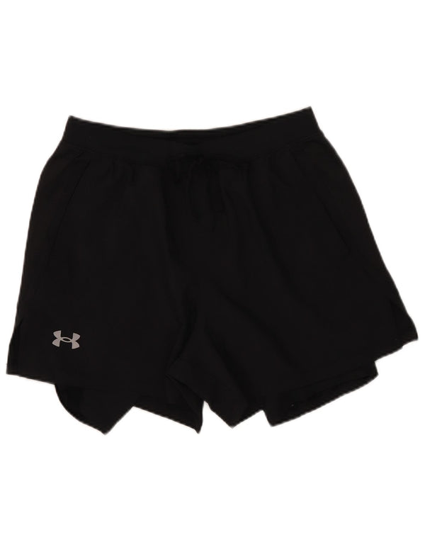 Under Armour Pantalones cortos deportivos para mujer UK 12 Medium Black