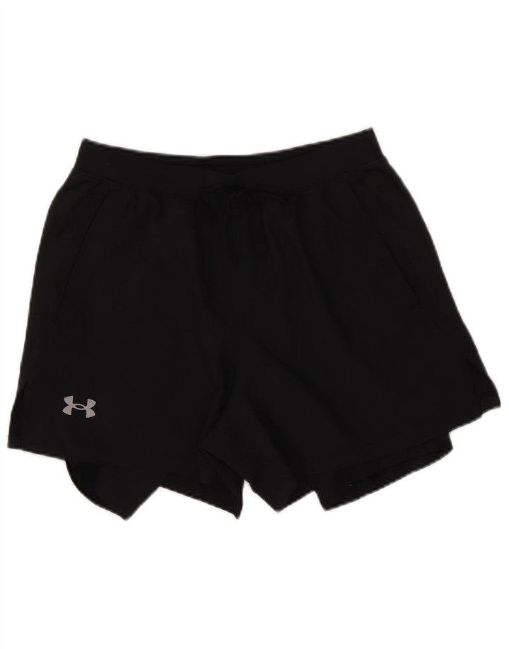 Under Armour Pantalones cortos deportivos para mujer UK 12 Medium Black