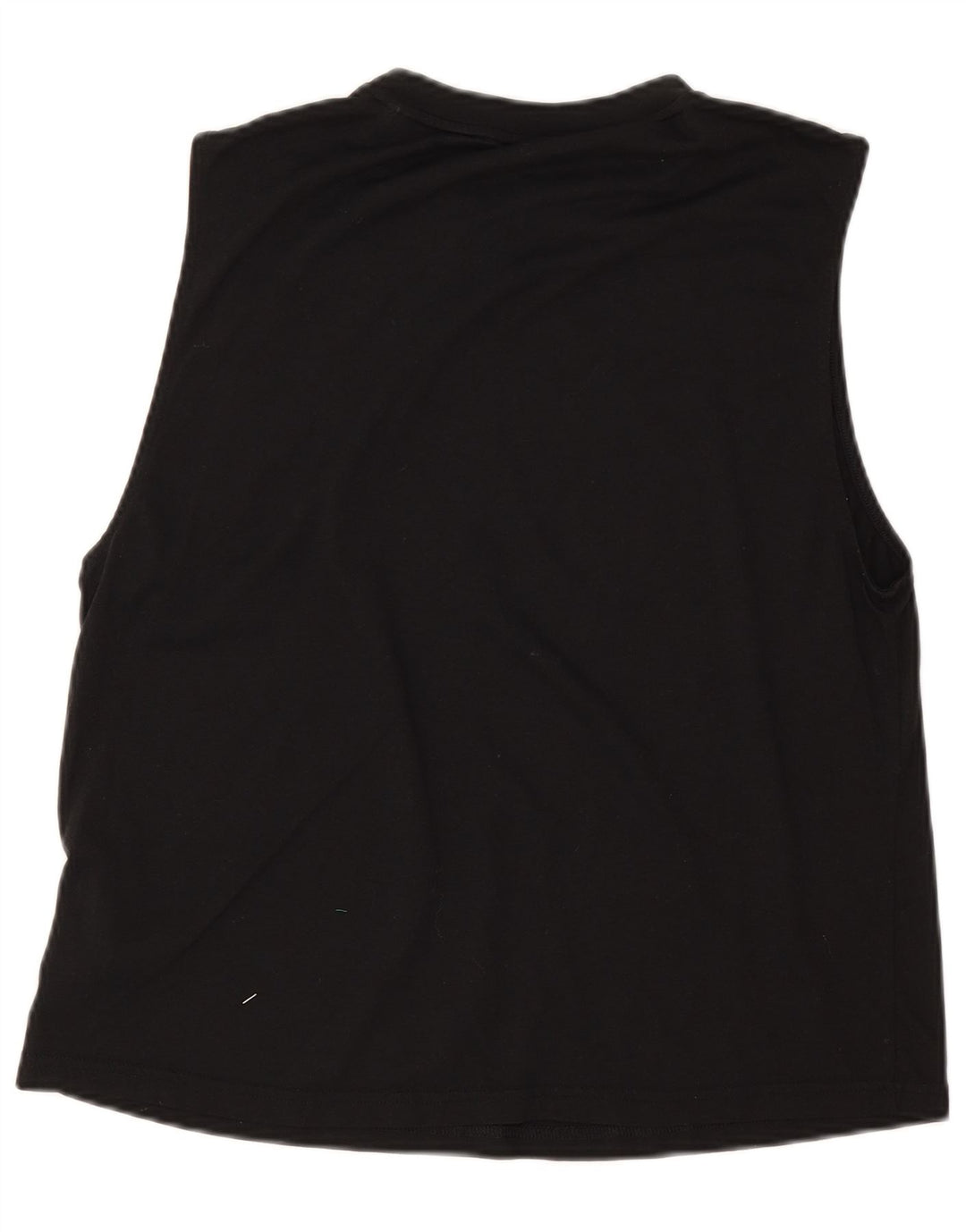 Adidas Mujer Gráfico Chaleco Top UK 14 Medio Negro Poliéster