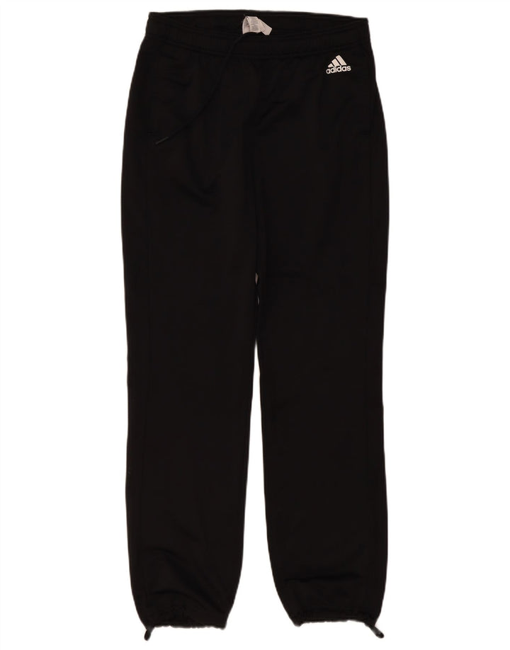 Adidas Mujer Chándal Pantalones Joggers UK 12/14 Mediano Negro Poliéster